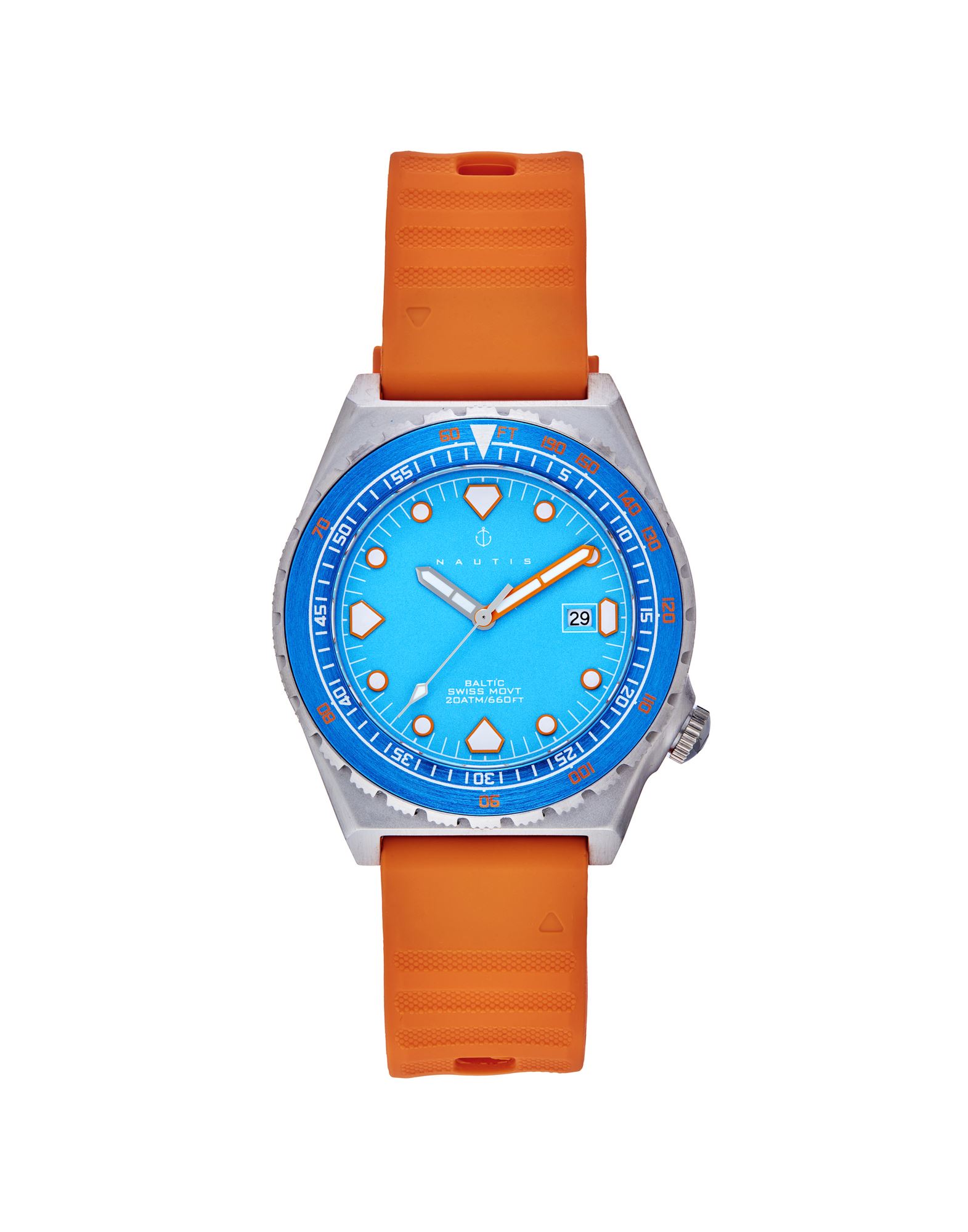 NAUTIS Armbanduhr Herren Orange von NAUTIS