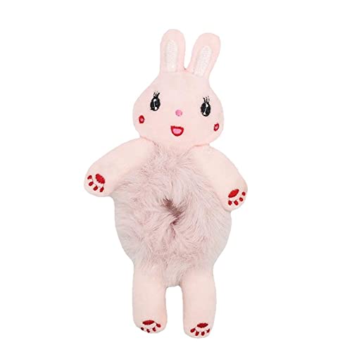 Kinder Mädchen Niedliche Tierhaargummi Häschen Plüsch Haargummis Kaninchen Haargummi Bär Haargummi Seil G4W0 Flauschiges Haar Plüsch Scrunchie von NAUXIU
