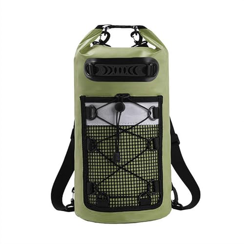 NAUXIU Schwimmtasche aus PVC, für Damen und Herren, 20 l, wasserdicht, Schultertasche, Kajak, Trekking, Driften, Rafting, Surfen, Bootfahren, armee-grün, Einheitsgröße, modisch NAUXIU Schwimmtasche aus PVC, für Damen und Herren, 20 l, wasserdicht, Schultertasche, Kajak, Trekking, Driften, Rafting, Surfen, Bootfahren, armee-grün, Einheitsgröße, modisch von NAUXIU