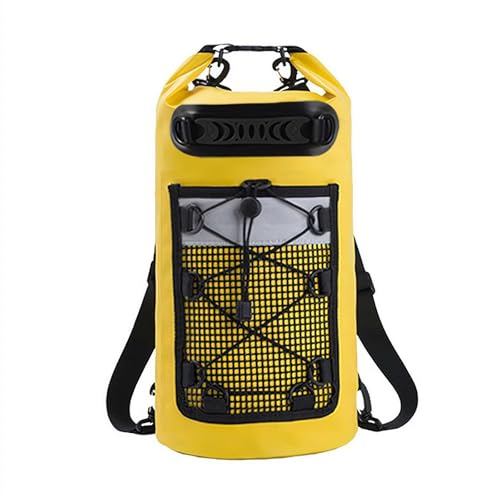 NAUXIU Schwimmtasche aus PVC, für Damen und Herren, 20 l, wasserdicht, Schultertasche, Kajak, Trekking, Driften, Rafting, Surfen, Bootfahren, gelb, Einheitsgröße, modisch NAUXIU Schwimmtasche aus PVC, für Damen und Herren, 20 l, wasserdicht, Schultertasche, Kajak, Trekking, Driften, Rafting, Surfen, Bootfahren, gelb, Einheitsgröße, modisch von NAUXIU
