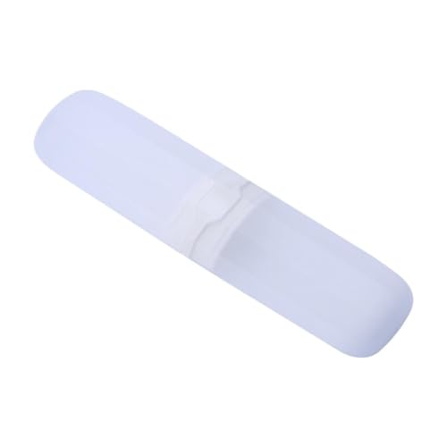NAUXIU Tragbare Zahnbürstenbox, Outdoor-Reise, Camping, Organizer, Zahnpasta-Box, Zubehör, Aufbewahrungsbox, Zahnbürste, Badezimmer, F9O1, Transparentweiß, 1 Stpck NAUXIU Tragbare Zahnbürstenbox, Outdoor-Reise, Camping, Organizer, Zahnpasta-Box, Zubehör, Aufbewahrungsbox, Zahnbürste, Badezimmer, F9O1, Transparentweiß, 1 Stpck von NAUXIU
