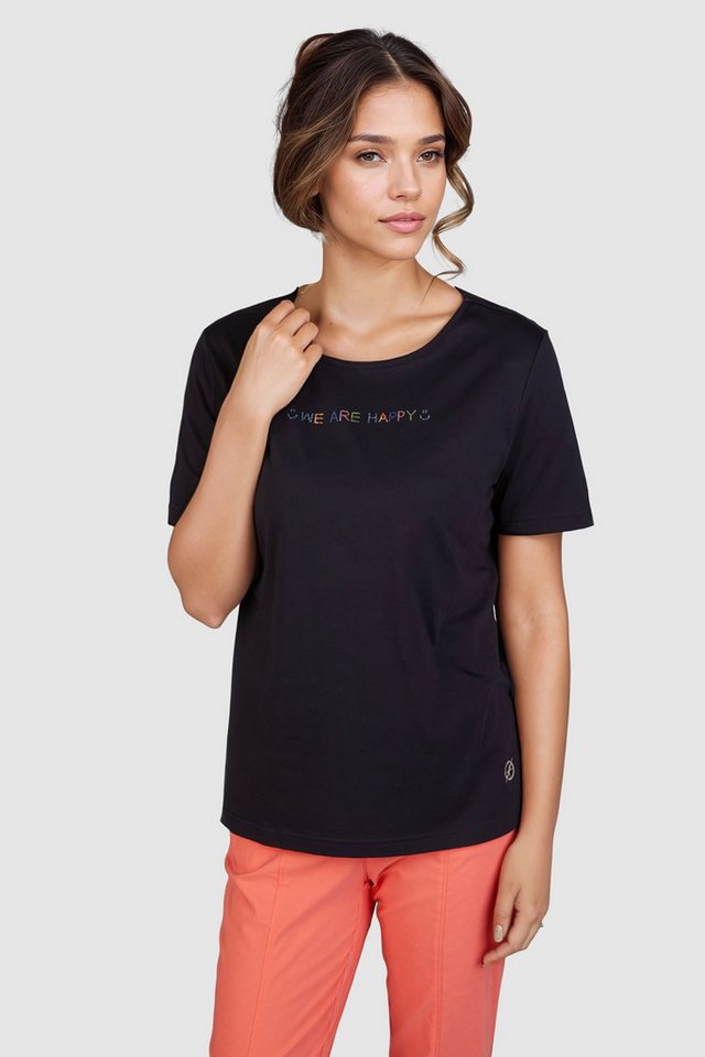 NAVIGAZIONE Print-Shirt (1-tlg) mit Strasssteinen von NAVIGAZIONE