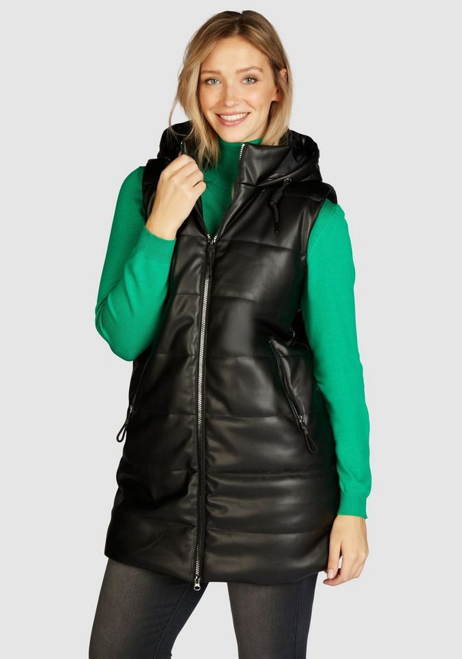 NAVIGAZIONE Steppweste in Leder-Optik von NAVIGAZIONE