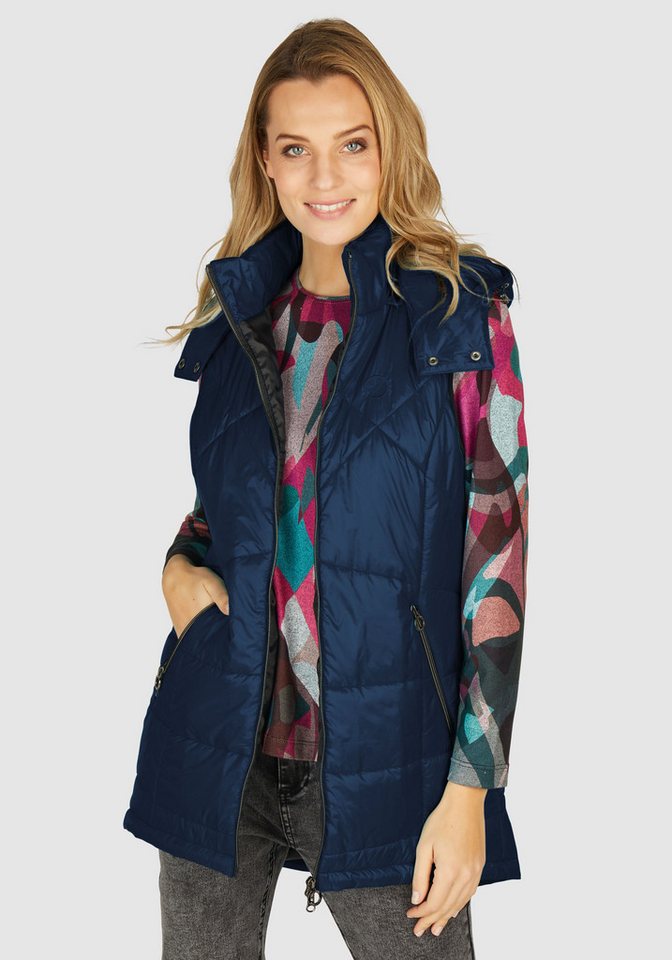 NAVIGAZIONE Steppweste mit abnehmbarer Kaputze von NAVIGAZIONE