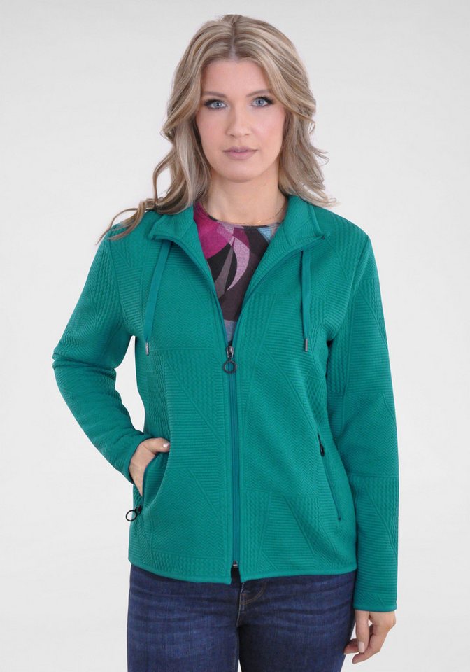 NAVIGAZIONE Sweatjacke mit Struktur von NAVIGAZIONE