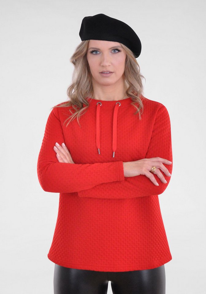 NAVIGAZIONE Sweatshirt (1-tlg) mit Struktur von NAVIGAZIONE