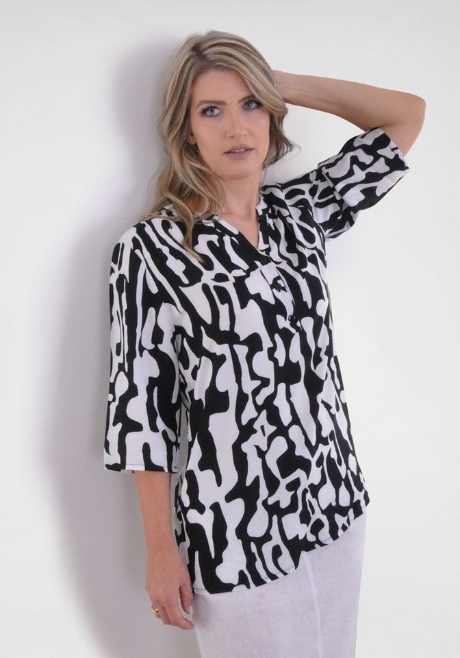 NAVIGAZIONE Tunika mit Allovermuster von NAVIGAZIONE