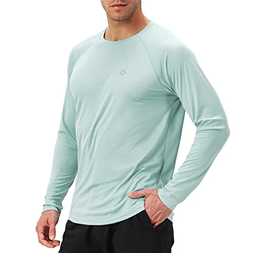 NAVISKIN Herren Quick Dry Lightweight UPF 50+ Long Sleeve Shirts Rash Guard Swim Shirts Hiking Shirts von NAVISKIN