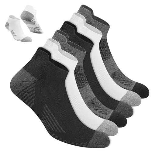 NAVYSPORT Herren Baumwolle Knöchel Sportsocken, 6er-Pack, Knöchellang (47-50, Mehrfarbig) von NAVYSPORT
