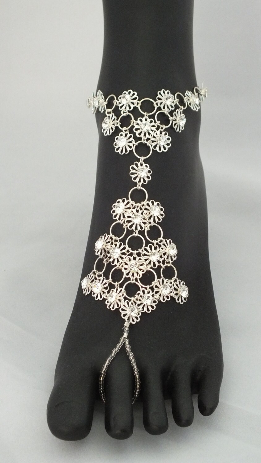 Glanz Barfuss Sandalen, Fußschmuck von NAWaterman