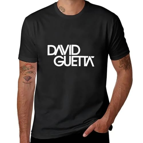 T-Shirts blank David Guetta t Shirts Man Mens Clothing Anime Black XXL von NAXVBEOD
