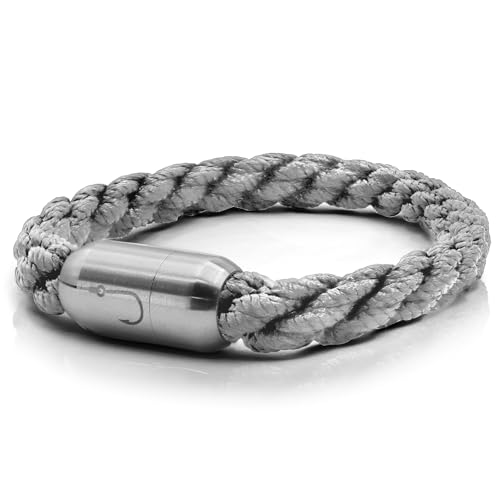 NAYVER Kapt´n Hook Armband in Geschenkbox (Grau, 18) von NAYVER