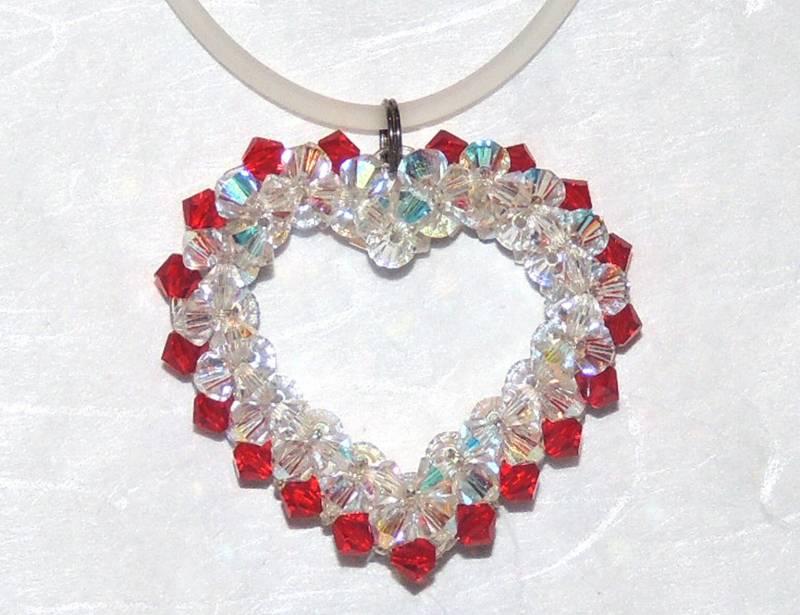 Handgefertigtes Swarovski-Kristall-Herz, Handgefertigtes Swarovski-Kristall-Herz von NArtMade