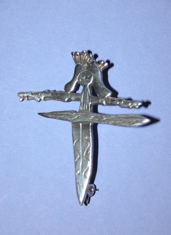 Vintage Prinzessin Sterling Silber Brosche/Engel/Blüte/Fee von NAttic