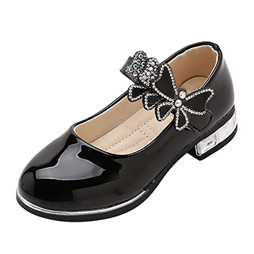 NBAA Kleinkind Kinder Schuhe Rutschfeste Sandalen Prinzessin Lederschuhe Mädchen Kinderschuhe Performance-Schuhe, Einzelschuhe mit Weicher Sohle, Schuhe Studentinnen von NBAA