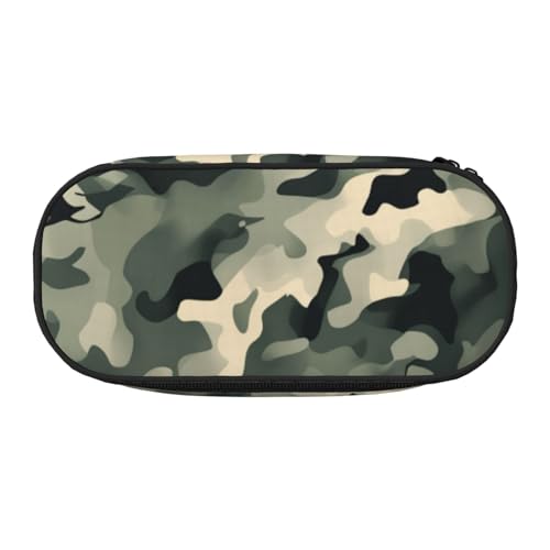 Armee-Digital-Tarnmuster, leicht, tragbares Federmäppchen, geräumige Stifttasche, Schulbedarf, Make-up-Aufbewahrung, Schwarz , Einheitsgröße, Taschen-Organizer von NBAGHPQ