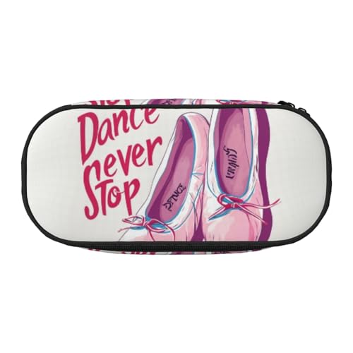 Federmäppchen mit Ballettschuh-Druck, leicht, tragbar, geräumige Stifttasche, Schulbedarf, Make-up-Aufbewahrung, Schwarz , Einheitsgröße, Taschen-Organizer Federmäppchen mit Ballettschuh-Druck, leicht, tragbar, geräumige Stifttasche, Schulbedarf, Make-up-Aufbewahrung, Schwarz , Einheitsgröße, Taschen-Organizer von NBAGHPQ
