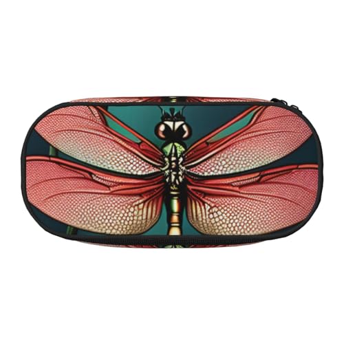 Libelle mit Seerosen-Druck, leicht, tragbar, Federmäppchen, geräumige Stifttasche, Schulbedarf, Make-up-Aufbewahrung, Schwarz , Einheitsgröße, Taschen-Organizer Libelle mit Seerosen-Druck, leicht, tragbar, Federmäppchen, geräumige Stifttasche, Schulbedarf, Make-up-Aufbewahrung, Schwarz , Einheitsgröße, Taschen-Organizer von NBAGHPQ