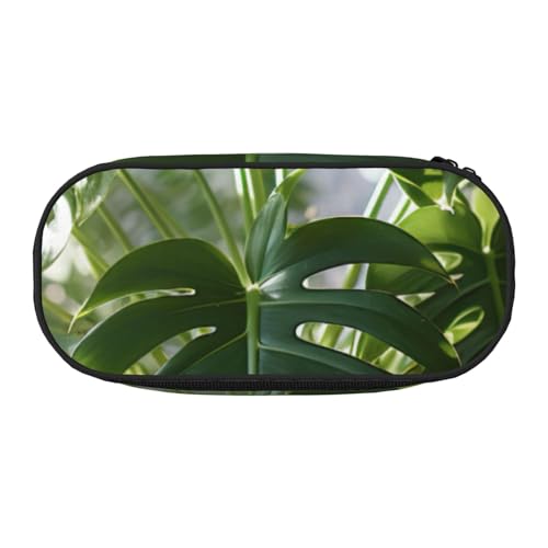 Monstera Deliciosa Federmäppchen mit Bananenpalmendruck, leicht, tragbar, geräumige Stifttasche, Schulbedarf, Make-up-Aufbewahrung, Schwarz , Einheitsgröße, Taschen-Organizer Monstera Deliciosa Federmäppchen mit Bananenpalmendruck, leicht, tragbar, geräumige Stifttasche, Schulbedarf, Make-up-Aufbewahrung, Schwarz , Einheitsgröße, Taschen-Organizer von NBAGHPQ
