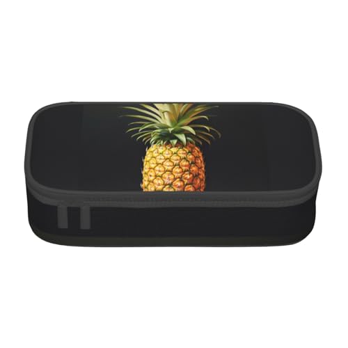 NBAGHPQ Federmäppchen, Motiv: Ananas, Malerei, Druck, große Aufbewahrung, Schreibwaren, Organizer, Teenager, Studenten, Erwachsene von NBAGHPQ