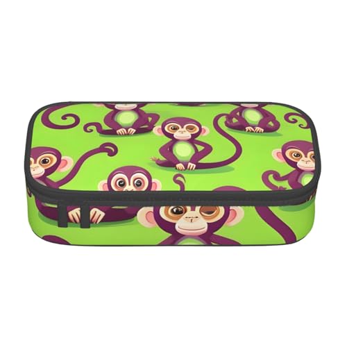 NBAGHPQ Federmäppchen, Motiv: grüner Affe, groß, Schreibwaren-Organizer, Teenager, Studenten, Erwachsene NBAGHPQ Federmäppchen, Motiv: grüner Affe, groß, Schreibwaren-Organizer, Teenager, Studenten, Erwachsene von NBAGHPQ