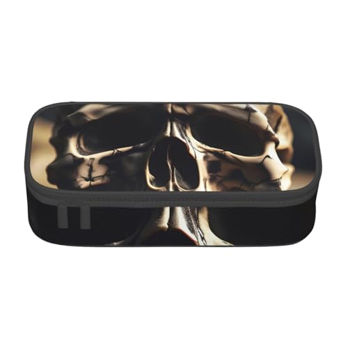 NBAGHPQ Federmäppchen mit Totenkopf-Motiv, groß, mit Knochen-Motiv, für Teenager, Studenten, Erwachsene NBAGHPQ Federmäppchen mit Totenkopf-Motiv, groß, mit Knochen-Motiv, für Teenager, Studenten, Erwachsene von NBAGHPQ