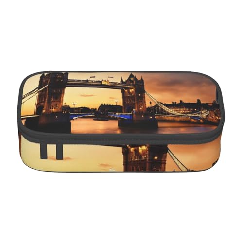 NBAGHPQ Großes Federmäppchen mit Aufschrift "I Love London", bedruckt, für Teenager, Studenten, Erwachsene von NBAGHPQ