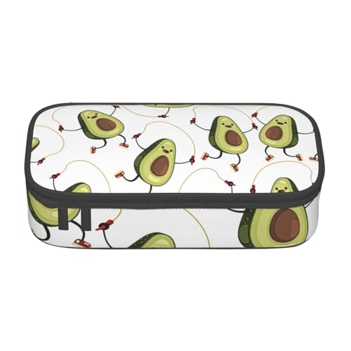 NBAGHPQ Lustiges Federmäppchen mit Cartoon-Avocados-Druck, große Aufbewahrung, Federmäppchen, Schreibwaren-Organizer, Teenager, Studenten, Erwachsene NBAGHPQ Lustiges Federmäppchen mit Cartoon-Avocados-Druck, große Aufbewahrung, Federmäppchen, Schreibwaren-Organizer, Teenager, Studenten, Erwachsene von NBAGHPQ