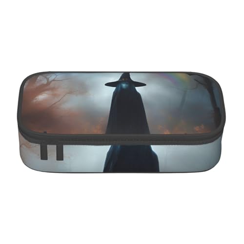 NBAGHPQ Regenbogen-Halloween-Geist, Hexenhut, Spinnen-Druck, Funktionalität, großes Aufbewahrungs-Federmäppchen, Schreibwaren-Organizer, Teenager, Studenten, Erwachsene NBAGHPQ Regenbogen-Halloween-Geist, Hexenhut, Spinnen-Druck, Funktionalität, großes Aufbewahrungs-Federmäppchen, Schreibwaren-Organizer, Teenager, Studenten, Erwachsene von NBAGHPQ