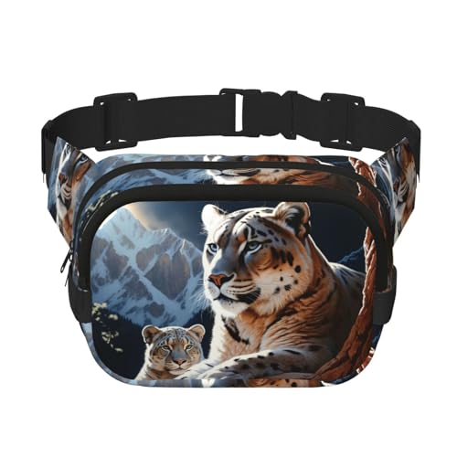 Bauchtasche für Damen und Herren, modisch, verstellbar, für Workout, Laufen, Reisen, lässige Hüfttasche, Berglöwen, Einheitsgröße Bauchtasche für Damen und Herren, modisch, verstellbar, für Workout, Laufen, Reisen, lässige Hüfttasche, Berglöwen, Einheitsgröße von NBCCDVSH