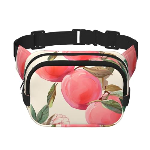 Bauchtasche für Damen und Herren, modische Gürteltasche, verstellbare Gürteltasche für Workout, Laufen, Reisen, lässige Hüfttasche, pfirsich, Einheitsgröße von NBCCDVSH