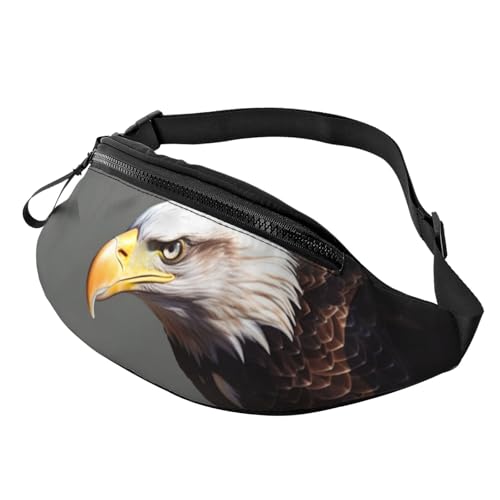 Bauchtasche mit afrikanischem Leopardenmuster für Damen und Herren, modische Hüfttasche, verstellbare Gürteltasche für Workout, Laufen, Reisen, lässige Hüfttasche, Adler, Einheitsgröße von NBCCDVSH