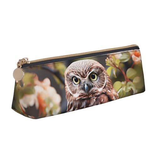 Leder-Federmäppchen mit Reißverschluss, stilvoller Stifthalter, ästhetisches Stifteetui für Damen und Herren, Leder-Federmäppchen unter Wasser, bunte Elritzen, Stifteetui für Arbeit, Büro, Reisen von NBCCDVSH