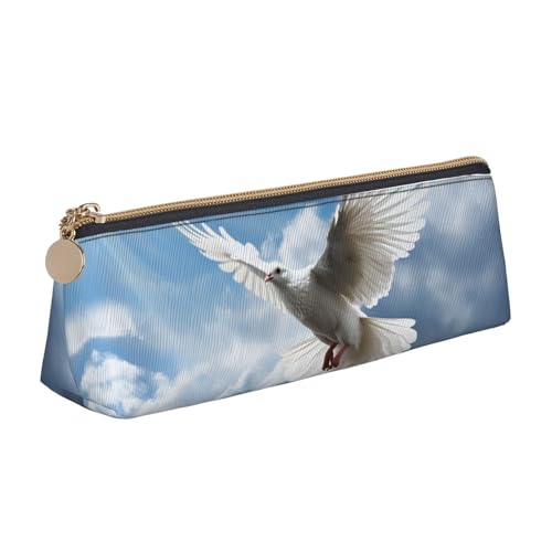 Leder-Federmäppchen mit Reißverschluss, stilvoller Stifthalter, ästhetisches Stifteetui für Damen und Herren, Leder-Federmäppchen unter Wasser, bunte Elritzen, Stifteetui für Arbeit, Büro, Reisen von NBCCDVSH