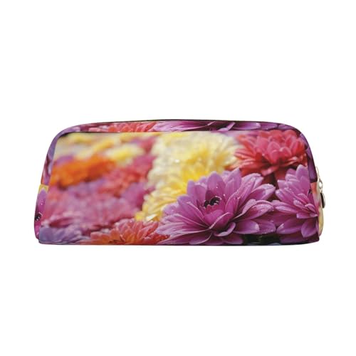 NBCCDVSH Leder-Federmäppchen mit Reißverschluss, stilvoller Stifthalter, ästhetisches Federmäppchen für Damen und Herren, Leder-Federmäppchen, Regenbogen-Blume, Meer, Stifteetui für Arbeit, Büro NBCCDVSH Leder-Federmäppchen mit Reißverschluss, stilvoller Stifthalter, ästhetisches Federmäppchen für Damen und Herren, Leder-Federmäppchen, Regenbogen-Blume, Meer, Stifteetui für Arbeit, Büro von NBCCDVSH