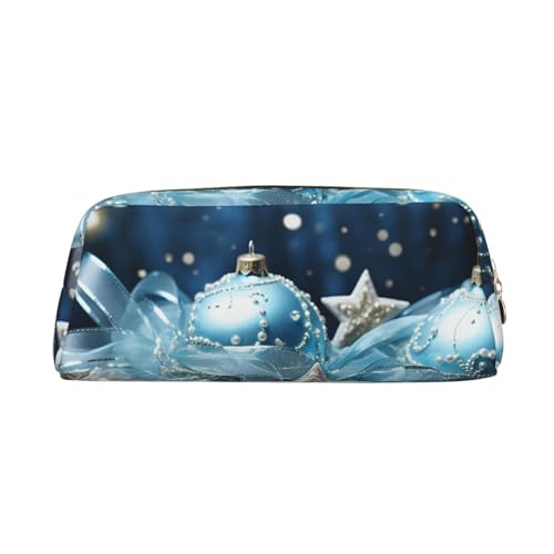 NBCCDVSH Leder-Federmäppchen mit Reißverschluss, stilvoller Stifthalter, ästhetisches Federmäppchen für Damen und Herren, Leder-Federmäppchen, blau, Weihnachts-Stifttasche für Arbeit, Büro, Reisen NBCCDVSH Leder-Federmäppchen mit Reißverschluss, stilvoller Stifthalter, ästhetisches Federmäppchen für Damen und Herren, Leder-Federmäppchen, blau, Weihnachts-Stifttasche für Arbeit, Büro, Reisen von NBCCDVSH