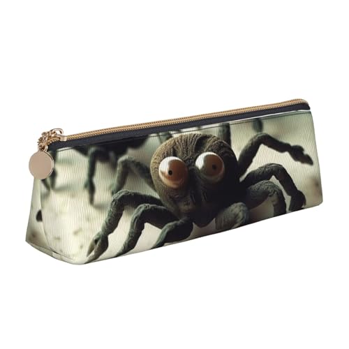 NBCCDVSH Leder-Federmäppchen mit Reißverschluss, stilvoller Stifthalter, ästhetisches Federmäppchen für Damen und Herren, Leder-Federmäppchen, mediterran, Sommer, Stifteetui für Arbeit, Büro, Reisen von NBCCDVSH