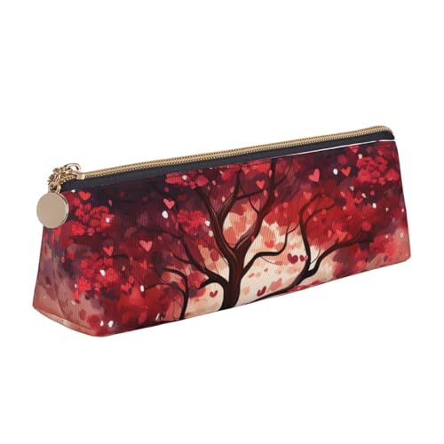 NBCCDVSH Leder-Federmäppchen mit Reißverschluss, stilvoller Stifthalter, ästhetisches Federmäppchen für Damen und Herren, Leder-Federmäppchen, niedliche Biene, Stifteetui für Arbeit, Büro, Reisen von NBCCDVSH