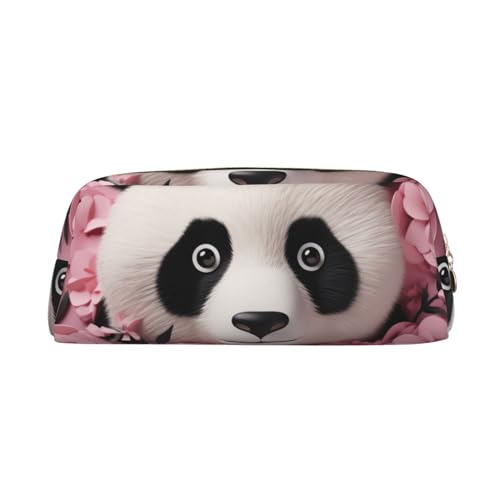 NBCCDVSH Leder-Federmäppchen mit Reißverschluss, stilvoller Stifthalter, ästhetisches Federmäppchen für Damen und Herren, Leder-Federmäppchen, rosa Panda, Stifteetui für Arbeit, Büro, Reisen NBCCDVSH Leder-Federmäppchen mit Reißverschluss, stilvoller Stifthalter, ästhetisches Federmäppchen für Damen und Herren, Leder-Federmäppchen, rosa Panda, Stifteetui für Arbeit, Büro, Reisen von NBCCDVSH