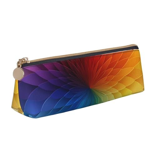 NBCCDVSH Leder-Federmäppchen mit Reißverschluss, stilvoller Stifthalter, ästhetisches Federmäppchen für Damen und Herren, Leder-Federmäppchen für Plattenspieler, Stifteetui für Arbeit, Büro, Reisen von NBCCDVSH