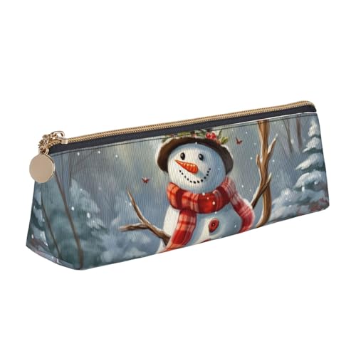 NBCCDVSH Leder-Federmäppchen mit Reißverschluss, stilvoller Stifthalter, ästhetisches Stifteetui für Damen und Herren, Leder-Federmäppchen, Nachthimmel, Silhouette, Stifteetui für Arbeit, Büro, Reisen von NBCCDVSH