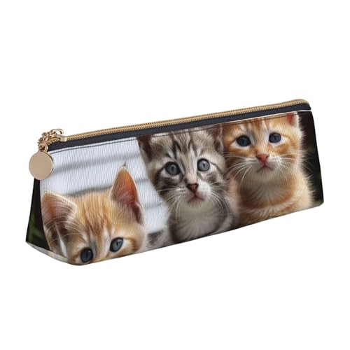 NBCCDVSH Leder-Federmäppchen mit Reißverschluss, stilvoller Stifthalter, ästhetisches Stifteetui für Damen und Herren, Leder-Federmäppchen, Siegel, Wal, Oktopus, Fisch, Stifteetui für Arbeit, Büro von NBCCDVSH