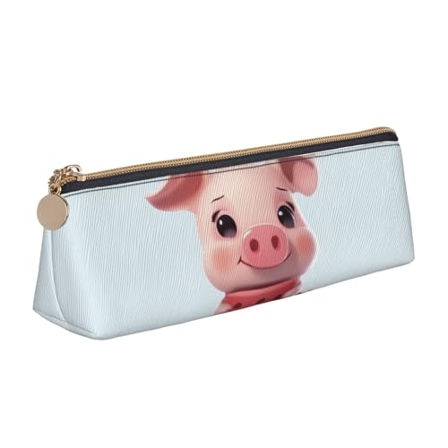 NBCCDVSH Leder-Federmäppchen mit Reißverschluss, stilvoller Stifthalter, ästhetisches Stifteetui für Damen und Herren, Leder-Federmäppchen, altes rostiges Vintage-Fahrrad-Stiftetui für Arbeit, Büro von NBCCDVSH