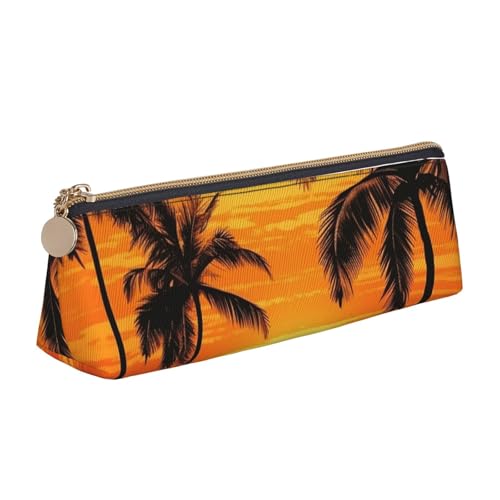 NBCCDVSH Leder-Federmäppchen mit Reißverschluss, stilvoller Stifthalter, ästhetisches Stifteetui für Damen und Herren, Leder-Federmäppchen, violett-grün, leuchtendes Stiftetui für Arbeit, Büro, Reisen von NBCCDVSH