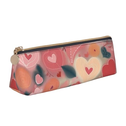 NBCCDVSH Leder-Federmäppchen mit Reißverschluss, stilvoller Stifthalter, ästhetisches Stifteetui für Damen und Herren, Leder-Federmäppchen für Arbeit, Büro, Reisen, Federmäppchen, Schreibwaren-Tasche von NBCCDVSH