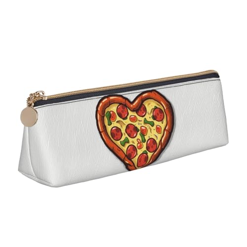 NBCCDVSH Leder-Federmäppchen mit Reißverschluss, stilvoller Stifthalter, ästhetisches Stifteetui für Damen und Herren, Leder-Federmäppchen für Schnee, Berg, Wild, Wolf, Stifteetui für Arbeit, Büro von NBCCDVSH