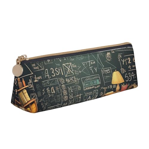 NBCCDVSH Leder-Federmäppchen mit Reißverschluss, stilvoller Stifthalter, ästhetisches Stifteetui für Damen und Herren, Leder-Federmäppchen für Welpen, Hunde, Stifteetui für Arbeit, Büro, Reisen von NBCCDVSH