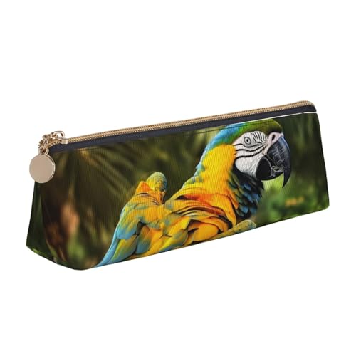 NBCCDVSH Leder-Federmäppchen mit Reißverschluss, stilvoller Stifthalter, ästhetisches Stifteetui für Damen und Herren, Leder-Federmäppchen für Yorkshire Terrier, Teestifttasche für Arbeit, Büro von NBCCDVSH