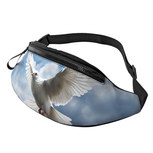 Peace Dove Bauchtasche für Damen und Herren, modische Hüfttasche, verstellbare Gürteltasche für Workout, Laufen, Reisen, lässige Hüfttasche, Friedenstaube, Einheitsgröße von NBCCDVSH