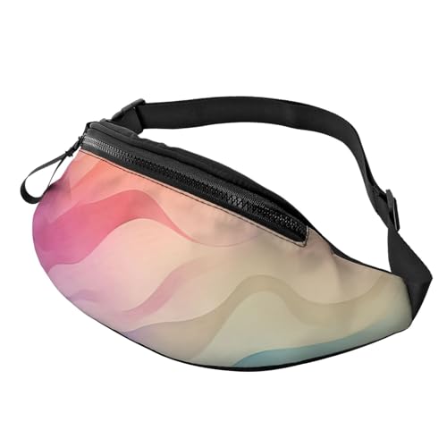 Wild Seas Bauchtasche für Damen und Herren, modische Hüfttasche, verstellbare Gürteltasche für Workout, Laufen, Reisen, lässige Hüfttasche, regenbogenfarben, Einheitsgröße von NBCCDVSH
